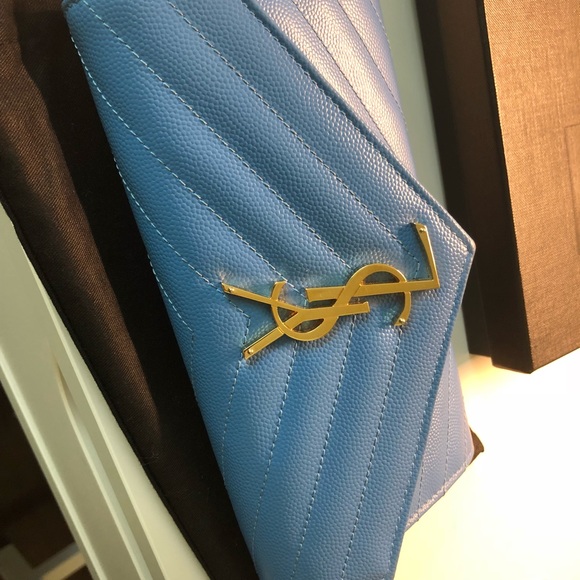 YSL Saint Laurent Monogram Logo Leather Wallet - Picture 4 of 8